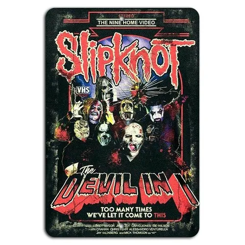 The Devil In VHS Cover Metallschild aus Aluminium