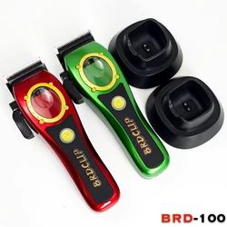 BRDCLIP BRD100 Professional electric hair clipper 8000RPM High speed motor DLC Blade 4500mAh Cordless trimmer base barber shop