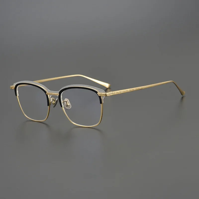 Man Woman glasses frames Japan Handmade Titunium Oval Optical Glasses Frame Model LYNX Prescription Frame Shades Eyeglasses men