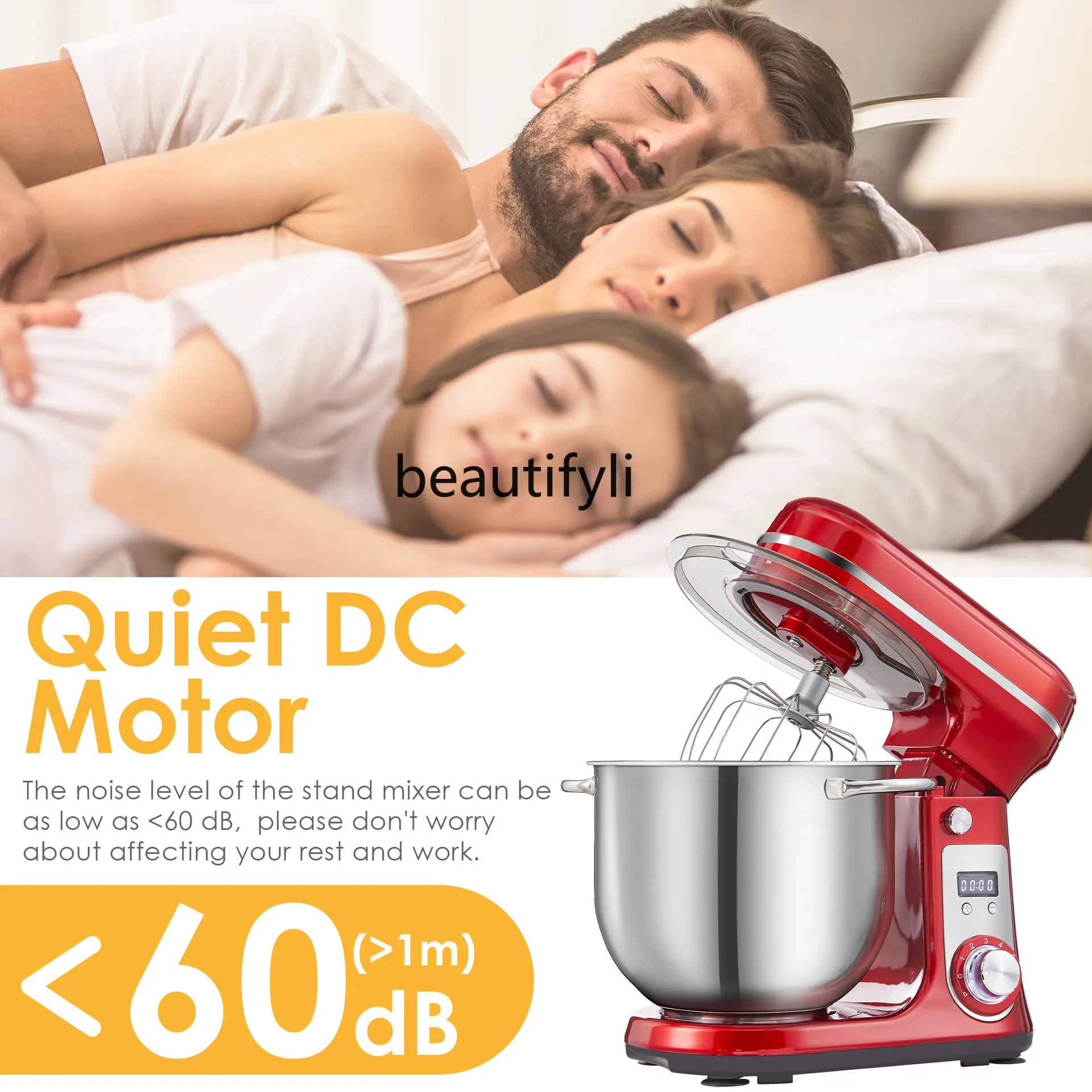 الأجهزة المنزلية سعة كبيرة عجّان خلاط العجين، خلاط خافق البيض #3