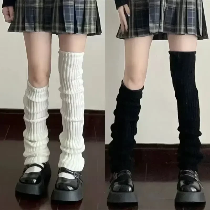 1/2 Pcs Lolita Knitted Stacking Socks Autumn/Winter Japanese Extended Leg Jk Leg Socks Decorative Leg Socks Show Thin Legs Set