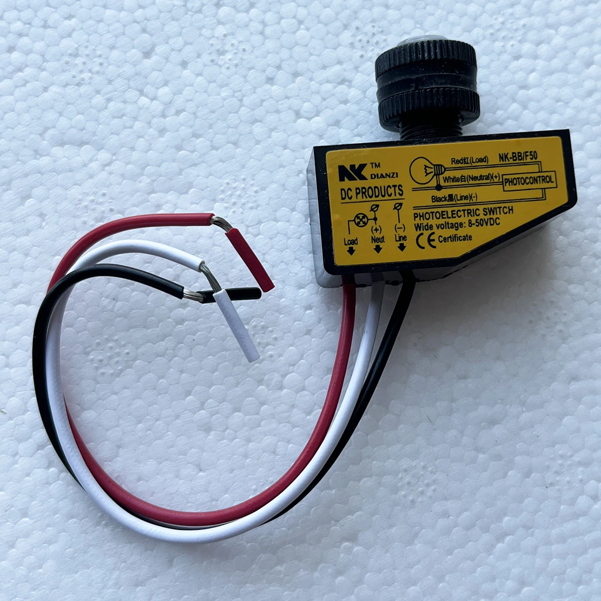 NK-BB/F50 3.5A DC 光電スイッチ LED 光センサー スイッチ DC12V 24V 36V 48V 夕暮れから夜明けまでフォトセルスイッチ