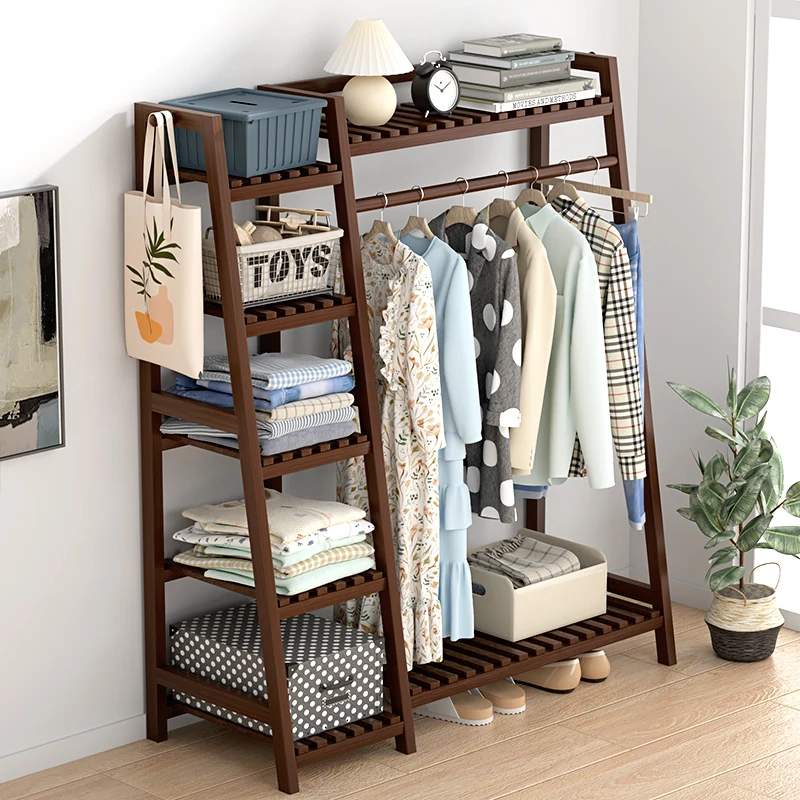 

Storage Wooden Coat Racks Wall Wardrobes Living Room Rail Coat Racks Dress Space Saving Indoor Arara De Roupa Hallway Furniture