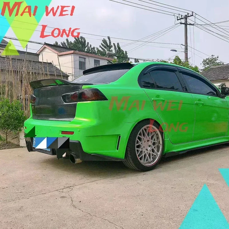 ABS Material Car Rear Wing Primer Color Rear Spoiler For Mitsubishi LANCER EVO Spoiler 2010-2014 view 2