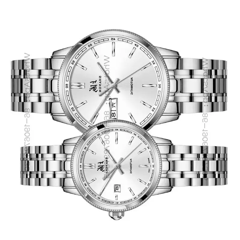 323565 Time Island Watch 1 Store Automatic Mechanical  Couple  Official Dual Calendar Luminous Watch