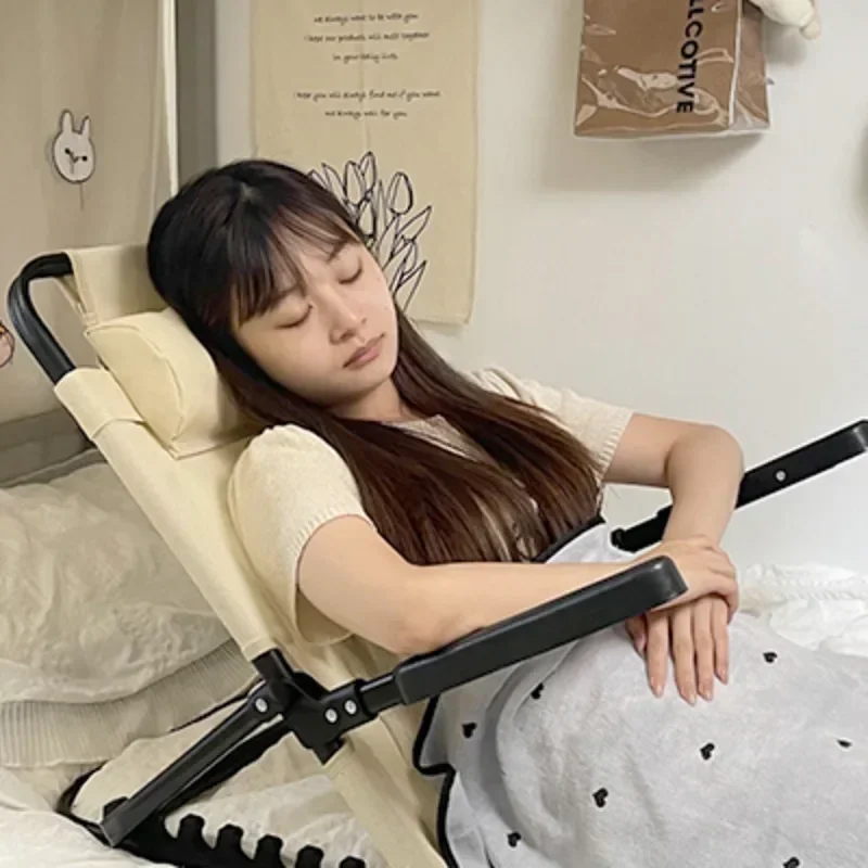 Lazy Backrest Chair Neck Support Pillow Adjustable Angle Breathable Elastic Backrest Comfortable Reclining Versatile