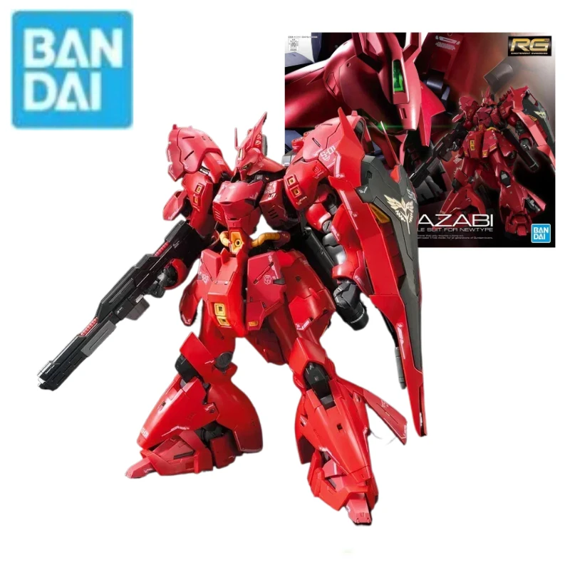 

Genuine Original Bandai GUNDAM RG 1/144 MSN-04 Sazabi Assembly Model Anime Action Figure Model Toys Collectible Gifts In Stock