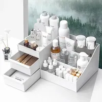 Large Capacity Cosmetic Storage Box Makeup Drawer Organizer Jewelry Nail Polish Makeup Container Desktop Sundries Storage Box
