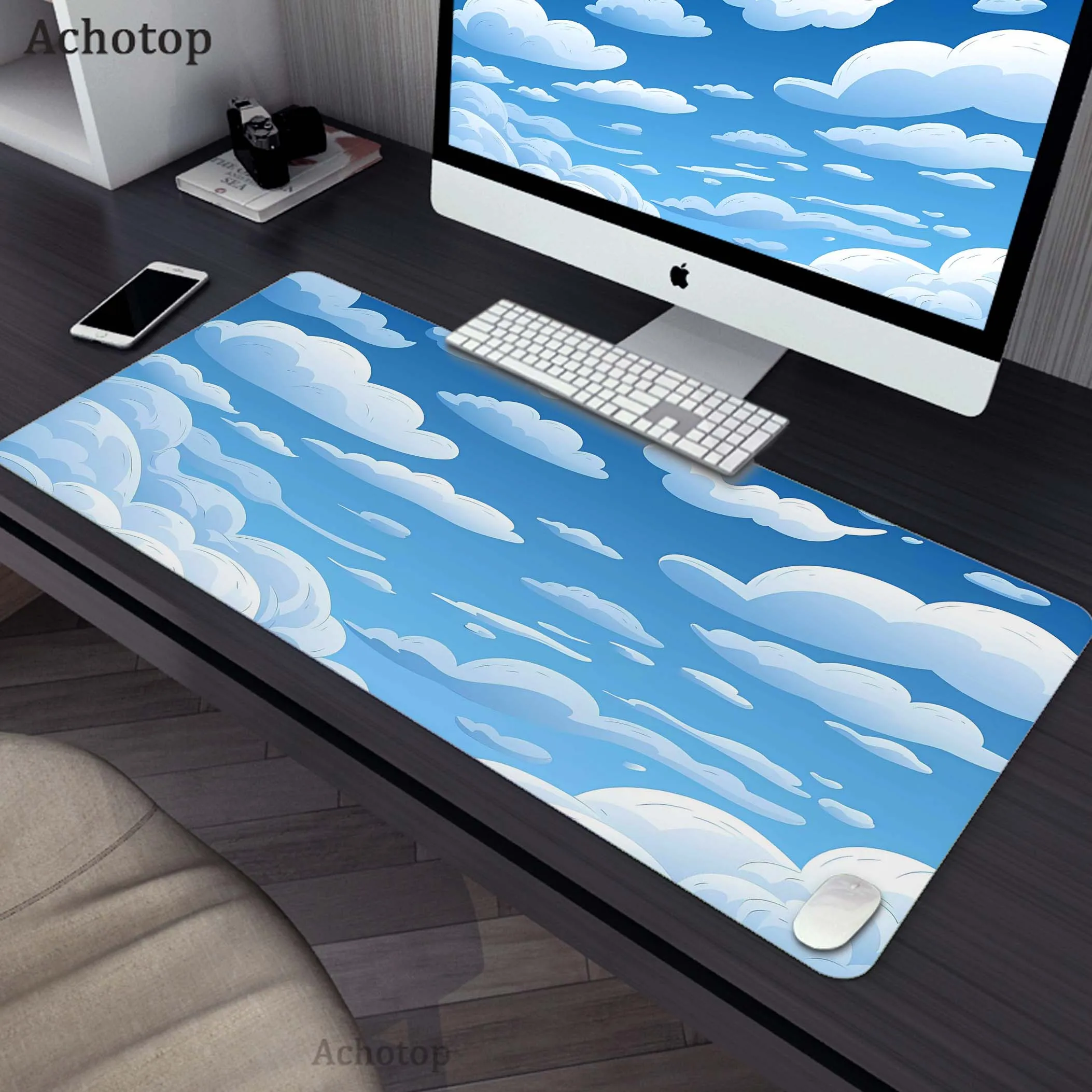 

Gaming Mousepads Gamer Speed Accessories Keyboard Pads Computer Mouse Pad Large Mouse Mat Cartoon Cloud Pattern Gamer Desk Mat