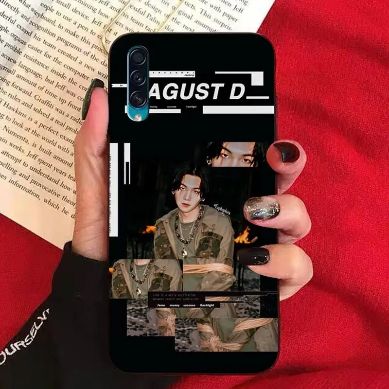 K-KPOP-P A-Agust D Phone Case for Samsung A51 01 50 71 21S 70 31 40 30 10 20 S E 11 91 A7 A8 2018