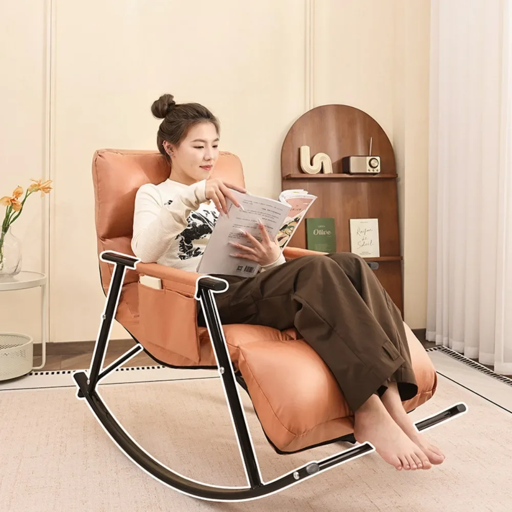 Rocking Chair Lounge Lazy Sofa Adult Computer Chairs For Office Rest Comfortable Modern Furniture Balcony Armchair Sun Recliner