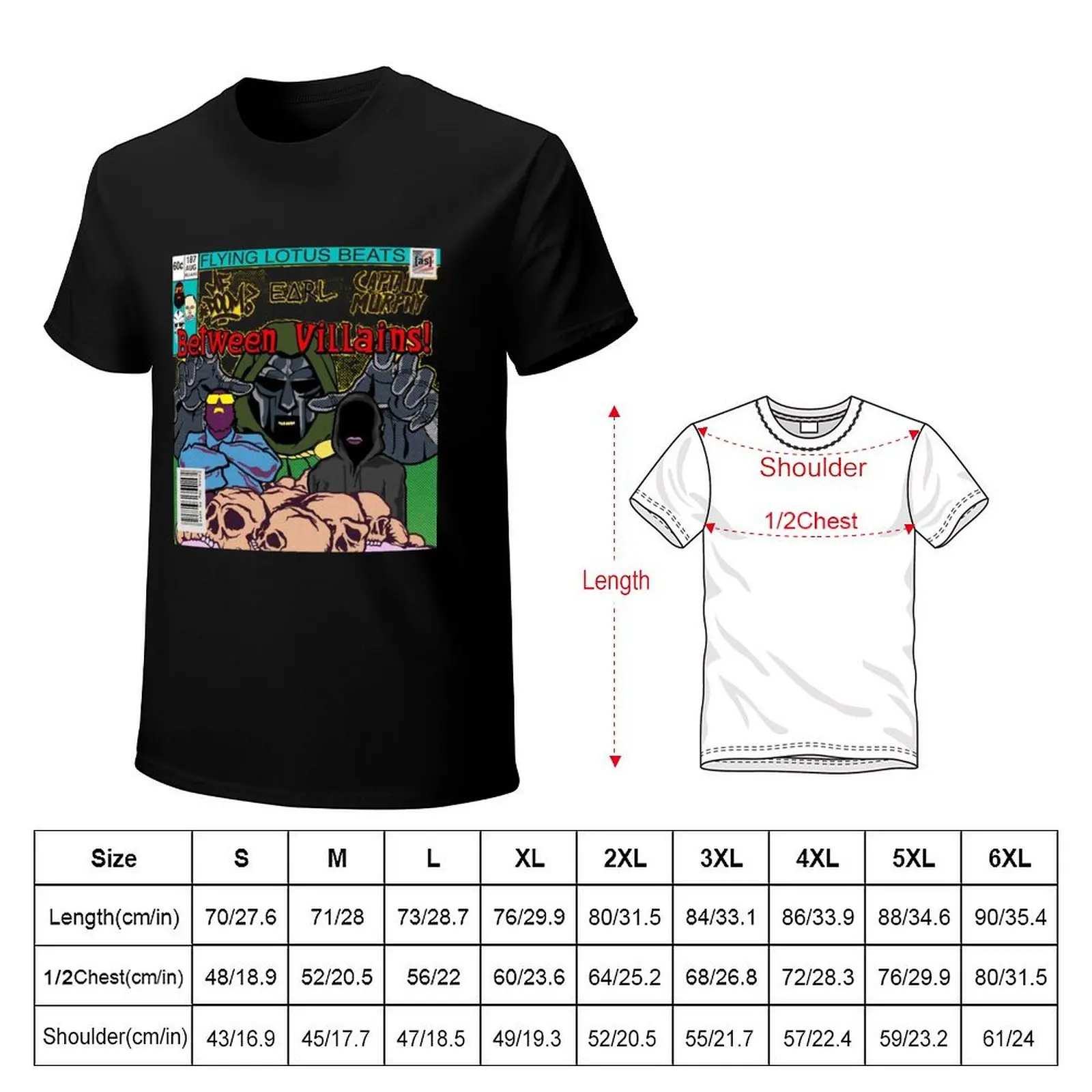 captain murphy earl sweatshirt doom single tee T-Shirt Casual Streetwear Short Sleeve Tee