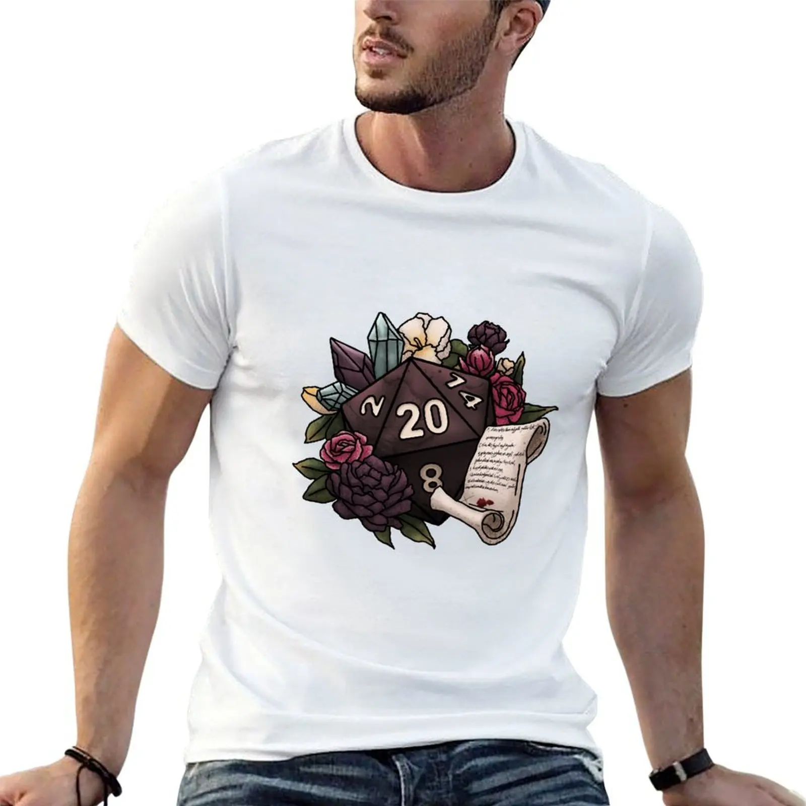 

Warlock Class D20 - Tabletop Gaming Dice T-Shirt graphic t shirts for man essential t shirt T-Shirt