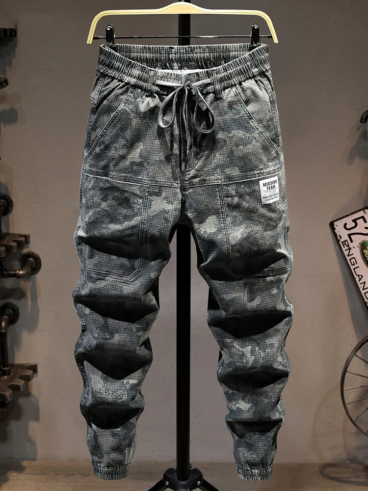 

American Sle Outdoor Camouflage Work Pants Men's Wear Resistant Casual Loose Fit Trousers for Work And Leisure