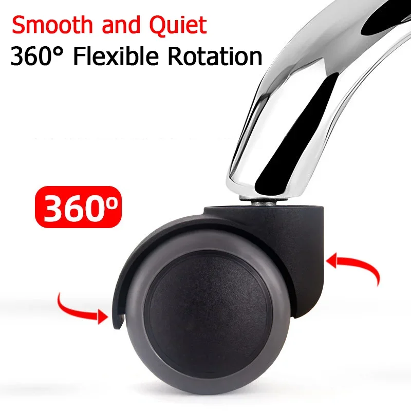 1/5pcs Swivel caster for office chairs, swivel wheels for boss chairs, computer gaming caster wheels, rotating sofa caster parts