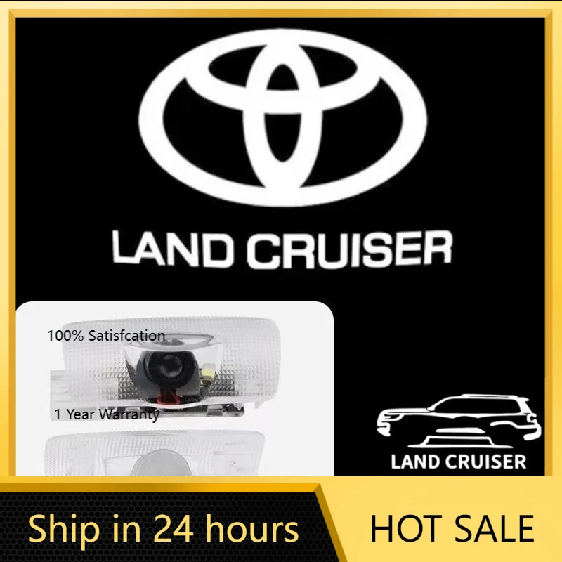

2026 Горячие колпаки для Toyota Hub, 2 шт., автомобильный дверной знак, проекционная лампа, логотип, подходит для Toyota Land Cruiser.car acces
