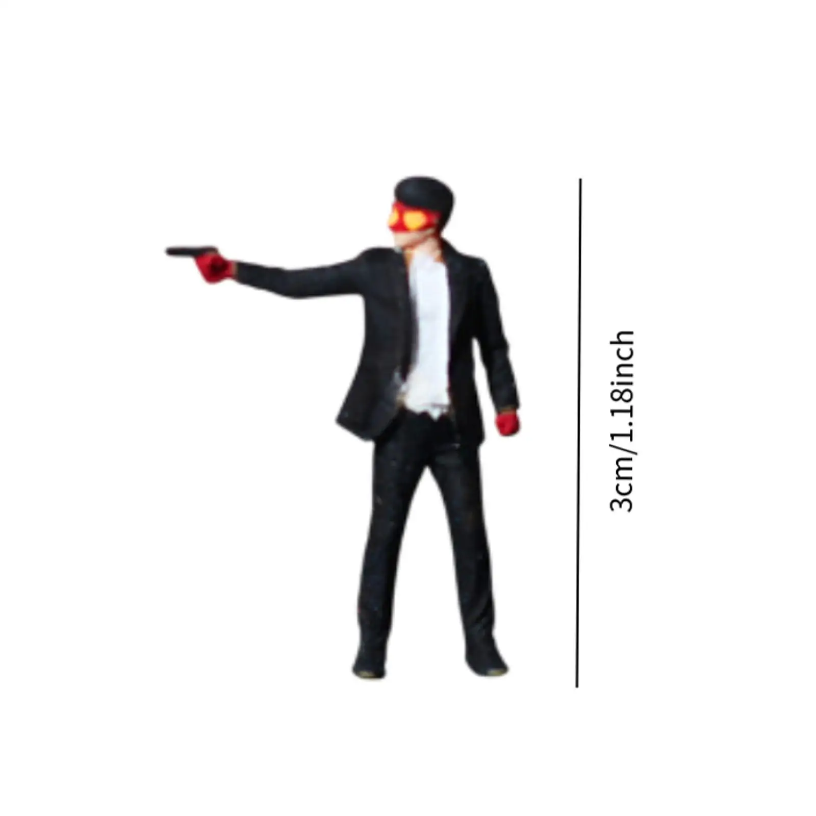 1/64 schaal mensen beeldje hars collectibles ambachtelijke trendy diorama beeldjes voor miniatuur scène diorama accessoires decoratie