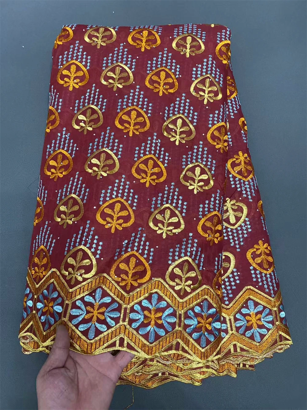 

Newest Design Swiss Voile African Cotton Lace Fabric High Quality Nigerian Cotton Lace for Sewing Women Party Dress Sewing