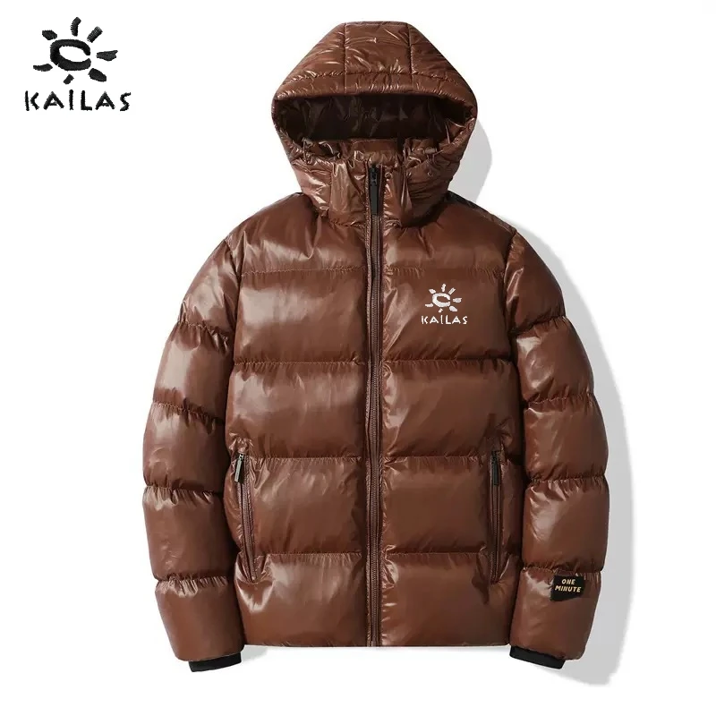 Autumn and Winter Men's Luxury Brand Hooded Down Jacket Goose Feather Jacket New Trend Fashion Outdoor Windproof Warm Jacket - Image 3