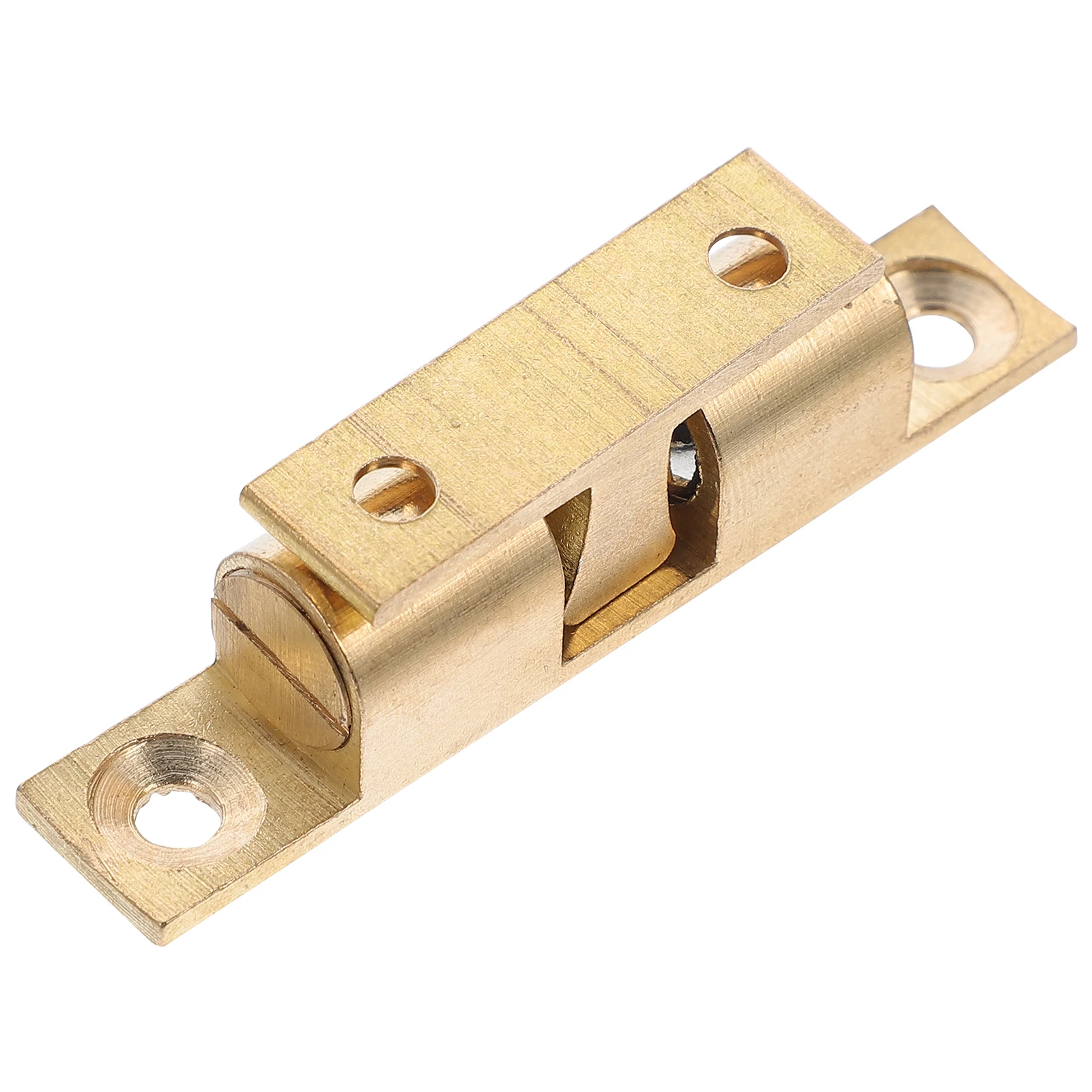 

1 set Cabinet Door Bead Lock Durable Copper Ball Catch Adjustable Closet Accessory Practical Stopper Easy Install Door Hardware