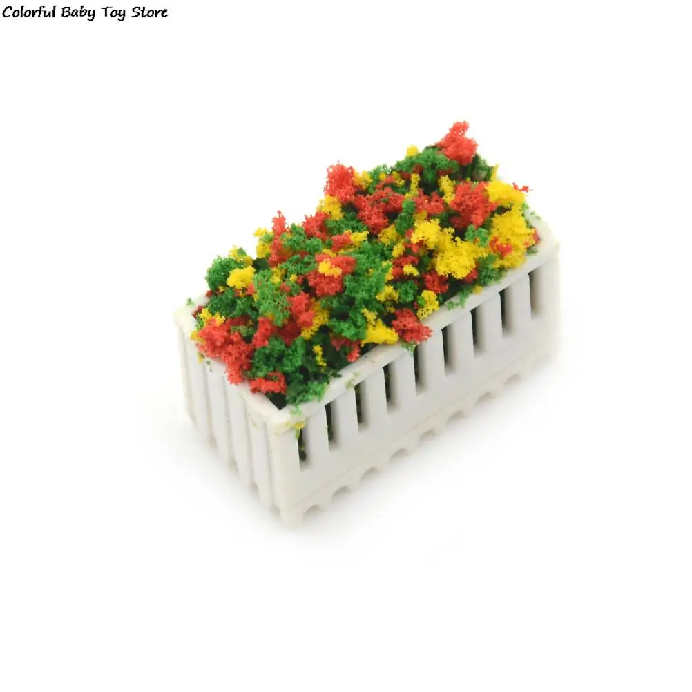 Fashion 1pc Flower Beds Plants Miniature Landscape Fairy Garden Decor Doll house Accessories