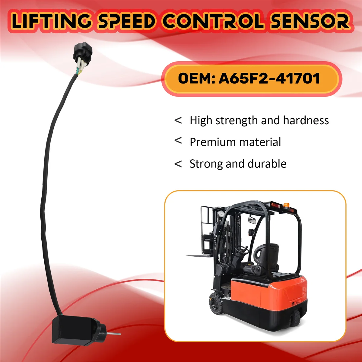 #403J A65F2-41701 Electric Forklift Parts Lifting Speed Control Sensor for HELI TCM Lifting Sensor Potentiometer (Black)