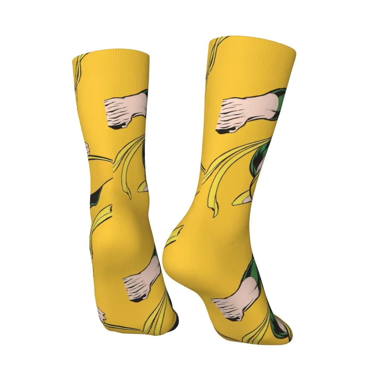 Hip Hop Vintage Green Dress Crazy Men's compression Socks Unisex Marvels Iron Fist Street Style Pattern Printed Funny Novelty