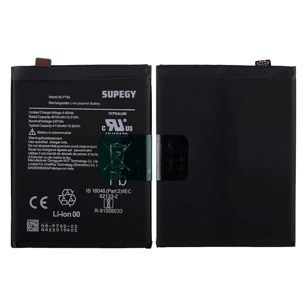 100% New High Quanlity BLP785 Battery For Oppo ONEPLUS NORD/1+Nord/AC2001/AC2003 Replacement Batteries batteria+Free tools