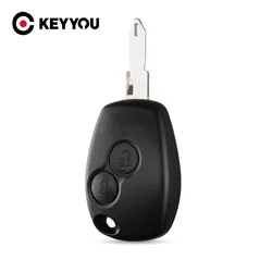 Keyyou Nieuwe Vervanging 2 Knoppen Remote Key Shell Case Voor Renault Duster Logan Fluence Clio