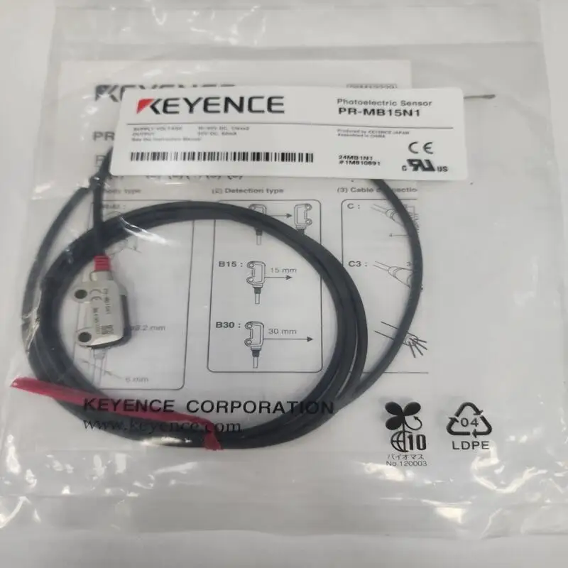 Brand New Original PR-MB15N1 Keyence Photoelectric Sensor 15mm NPN In Stock