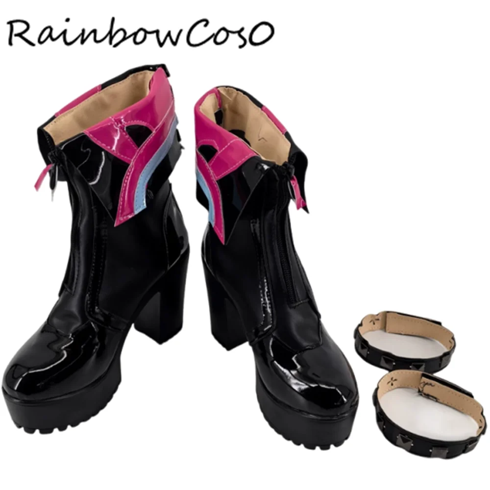 Yvonne Arknights: Endfield Cosplay Shoes Boots Game Anime Party Halloween RainbowCos0 W5000