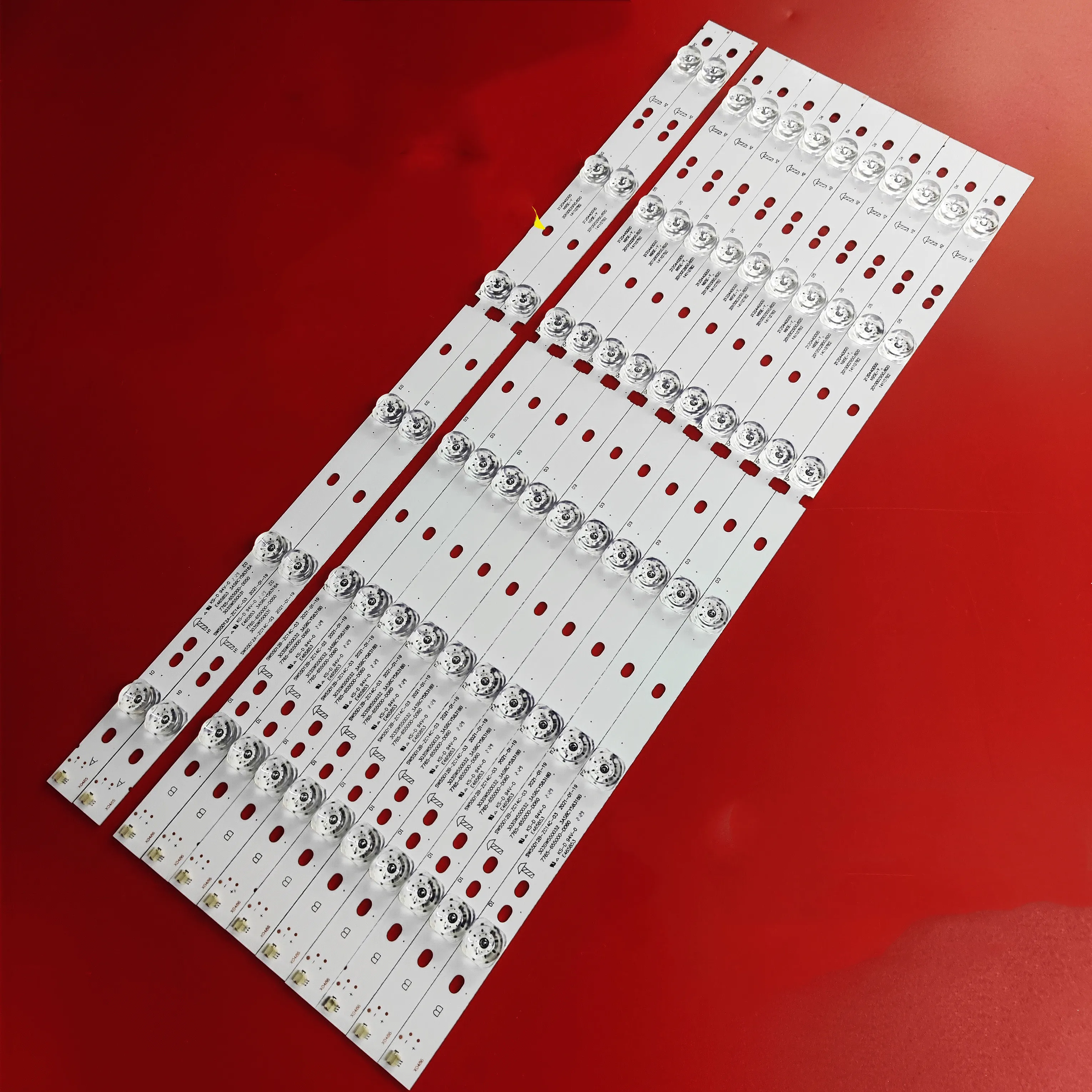 Tira de retroiluminação LED para 55E360E, SW55D12B-ZC14C-03, 303SW550032, RDL550FY