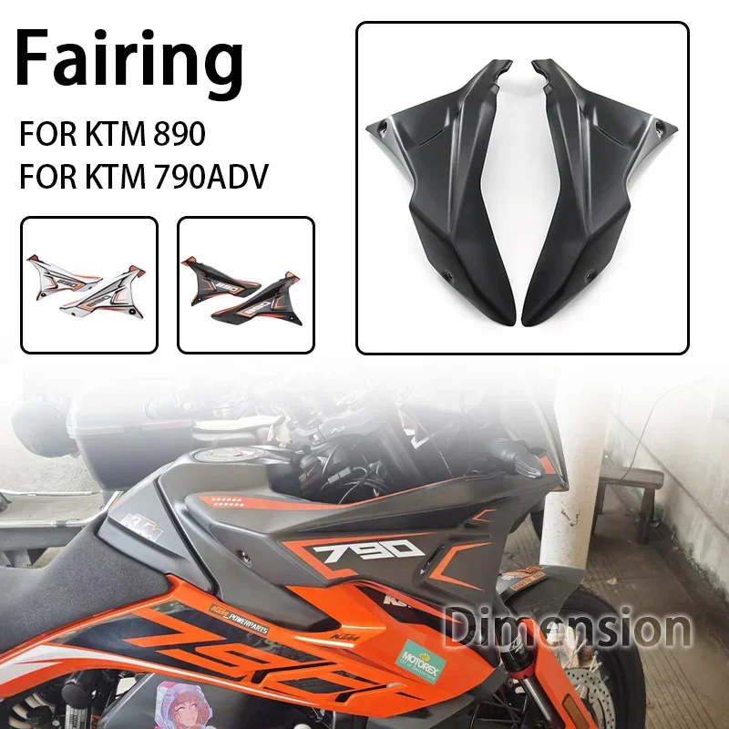 

Motorcycle Front Fairing Side Panels Wind Deflector Windscreen Plate Cover For 790 890 ADV Adventure R S 2022 and Before Year