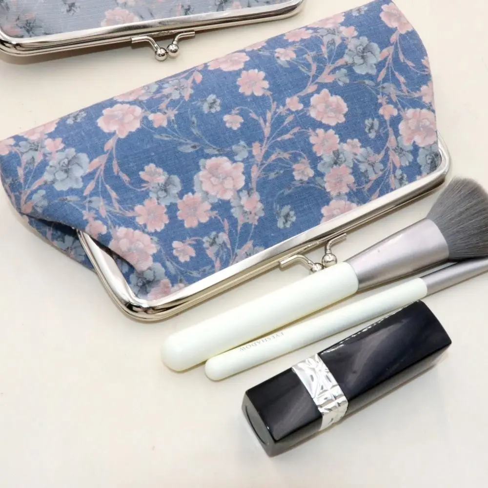 

Длинный кошелек с замком поцелуя и принтом, портативный ретро-кошелек с цветочным принтом, корейский стиль, сумка для хранения карт, клатч для денег, мелкий предмет