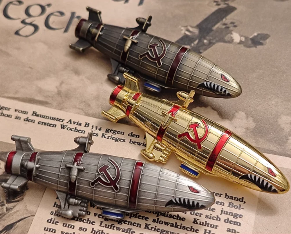 Soviet Union Red Alert 2 Kirov Airship Badge Magnetic Fridge Magnet CCCP Red Camp Ornament Brooch - Image 5