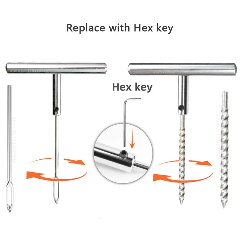 ZFOUEK Car Tire Repair Tool Tire Repair Kit Studding Tool Set Auto Bike Motorcycle Tire Repair Puncture Plug Car Accessories