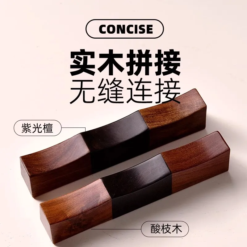 Multifunctional Wooden Pen Rest, Paperweight, Brush Holder - Chinese Calligraphy Desk Organizer