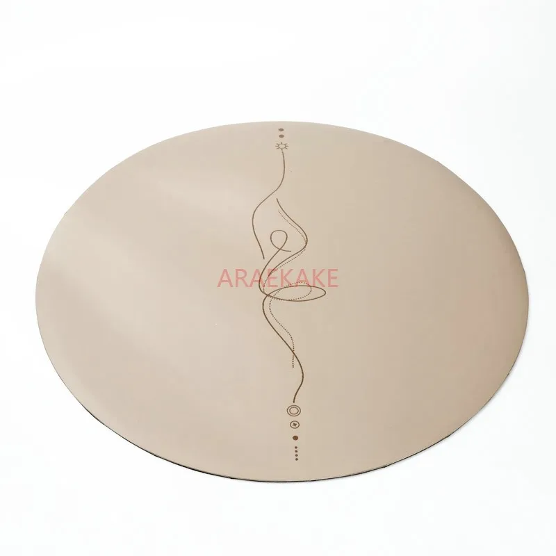 Natural rubber circular yoga mat Inverted mat Meditation cushion Fitness tablet support pad