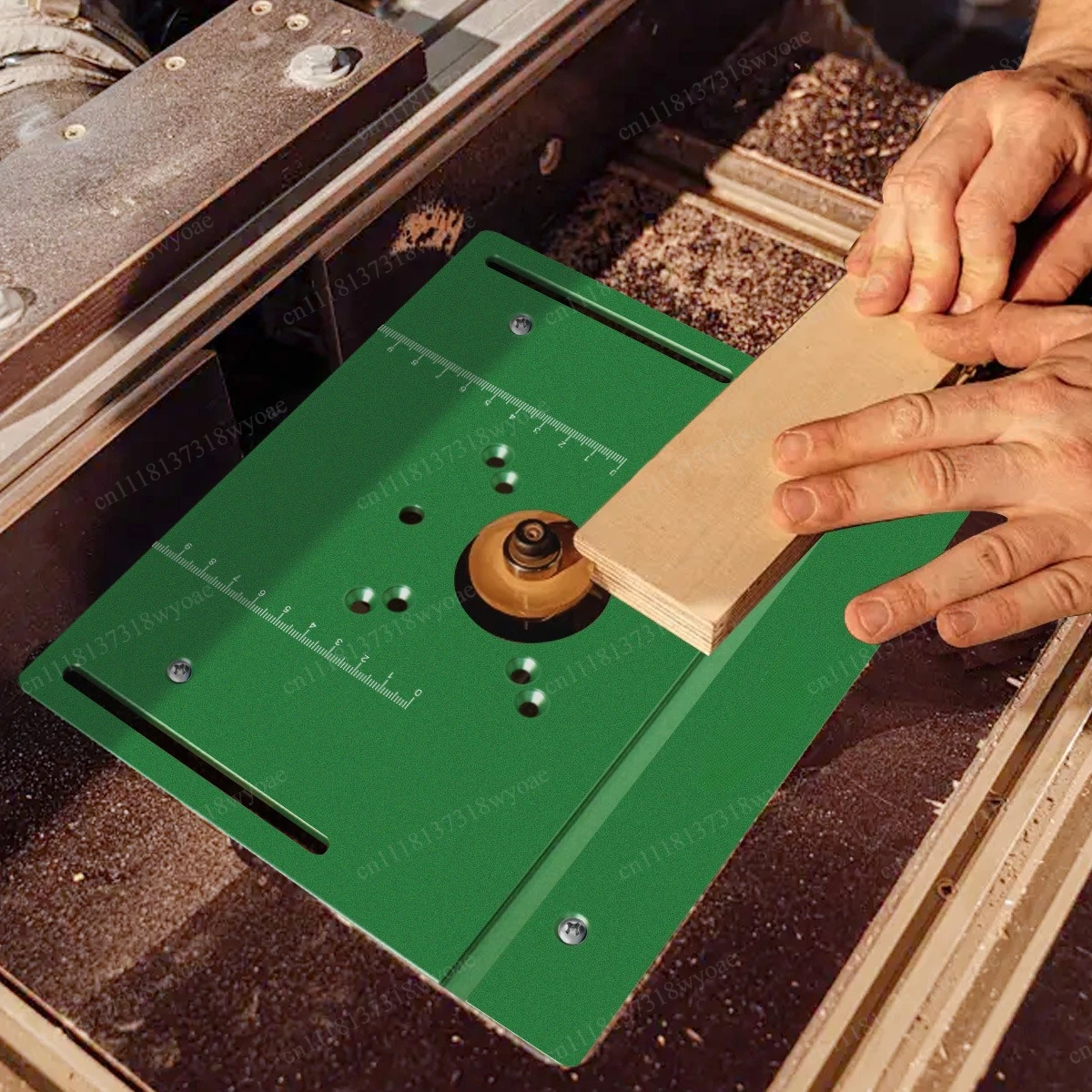 Woodworking engraving bakelite milling flip-chip plate, aluminum alloy flip-chip plate, trimming machine
