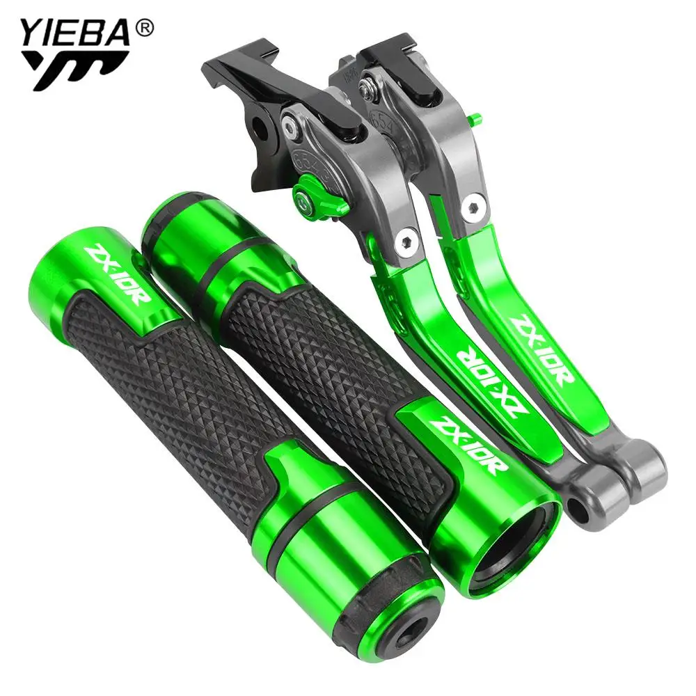 

ZX 10R Motorcycle Folding Extendable CNC Moto Adjustable Clutch Brake Levers Handbar Grips FOR KAWASAKI ZX10R ZX-10R 2006 - 2015