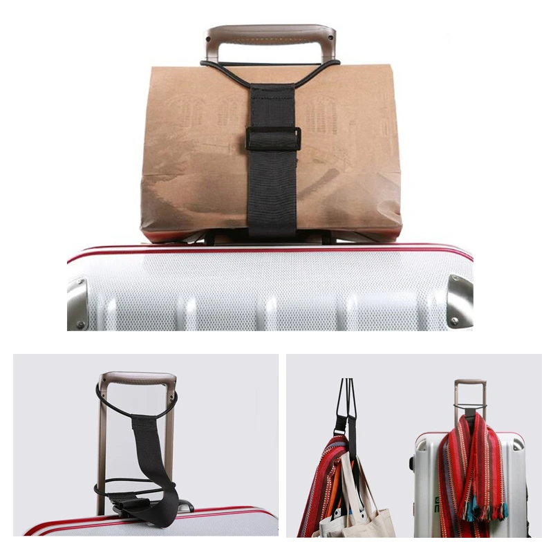 Elastische Verstelbare Bagageband Draagriem Bagage Bungee Bagage Riemen Koffer Riem Reizen Beveiliging Handbagage Riemen