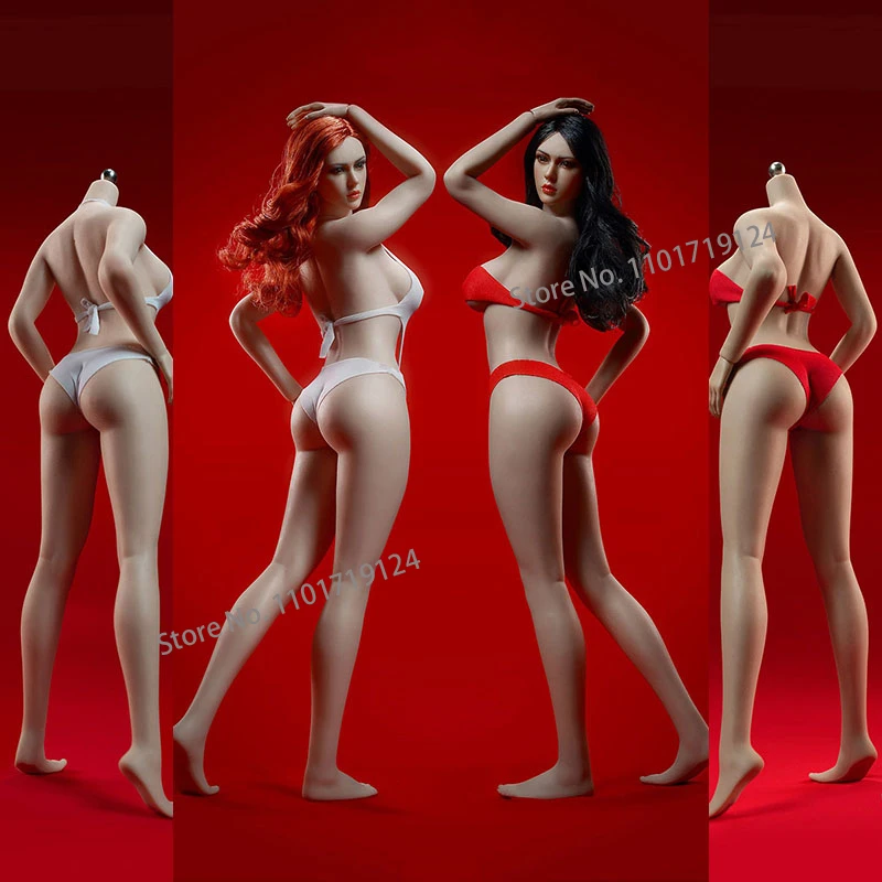 

TBLeague PLLB2020-S42 S43 1/6 Female Western Seamless Body 12'' Super Flexible Pale Suntan Dark Attached-feet Action Figure