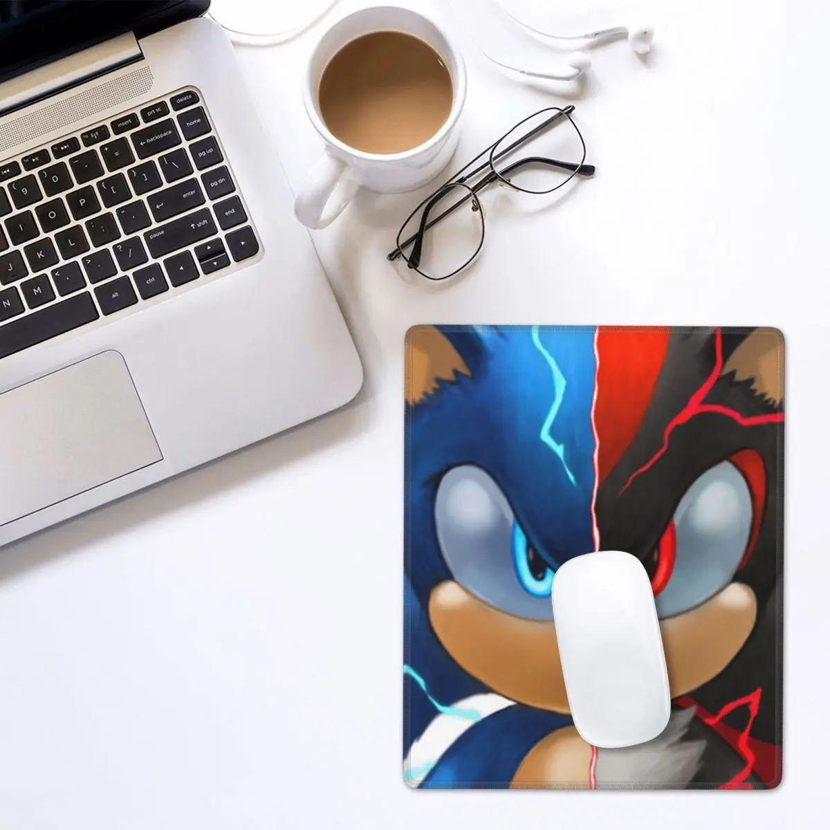 Sonic Shadow Mouse Pad Gamer PC Laptop Mats Keyboard Carpet Computer Gaming Office Accessories Desk Mat 7x9 in 22x18 cm