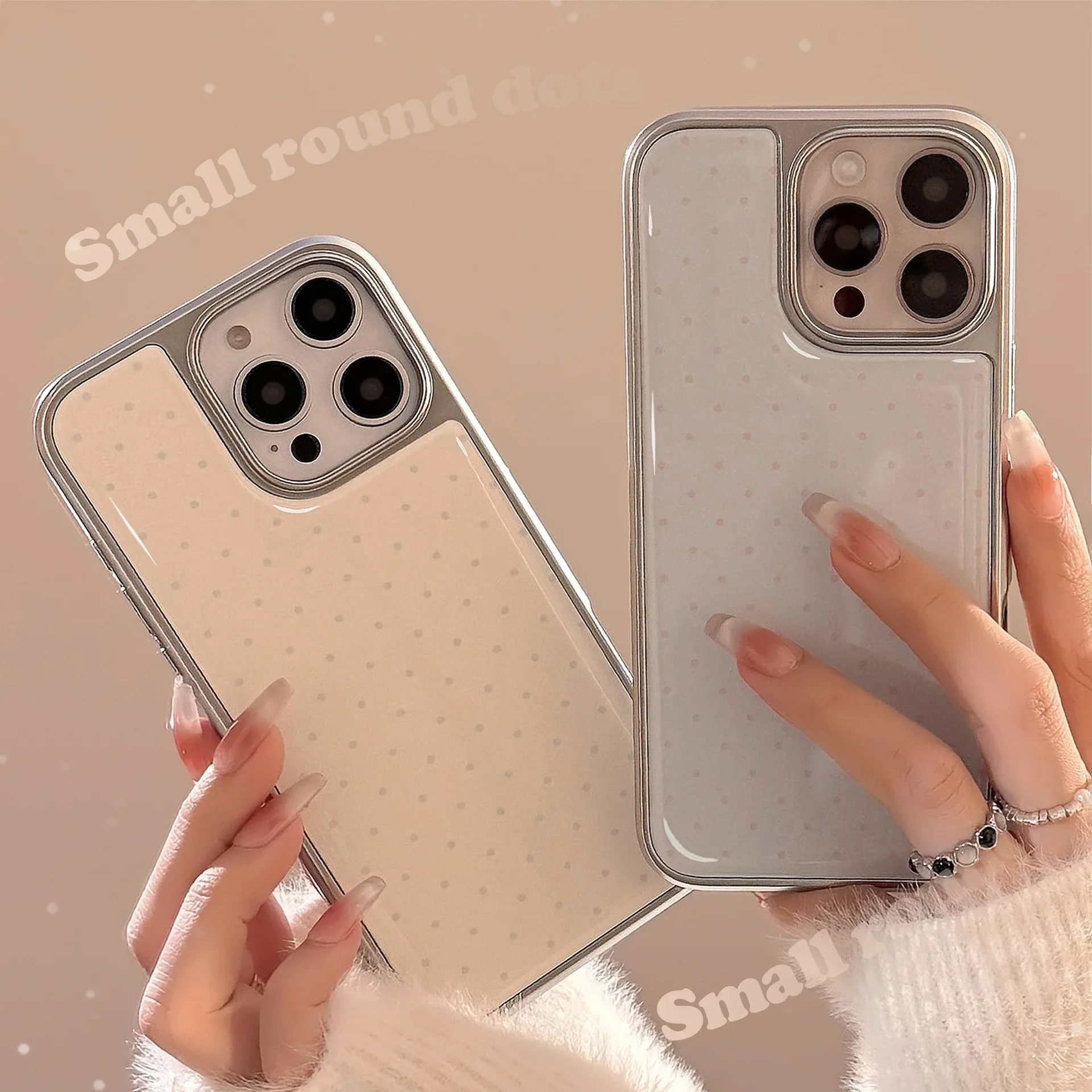 Plating Minimalism drop glue Glossy Sweet fairy woman Phone case For iPhone 17 16 15 14 13 Pro Max Case Cute Cartoon art Cover