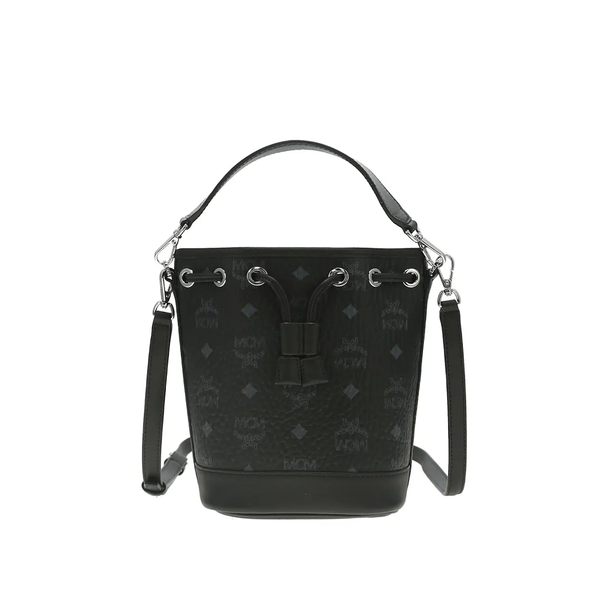 MCM Spring and Summer Dessau Visetos Series Artificial Leather with Cow Leather Mini Ladies Drawstring Bucket Bag