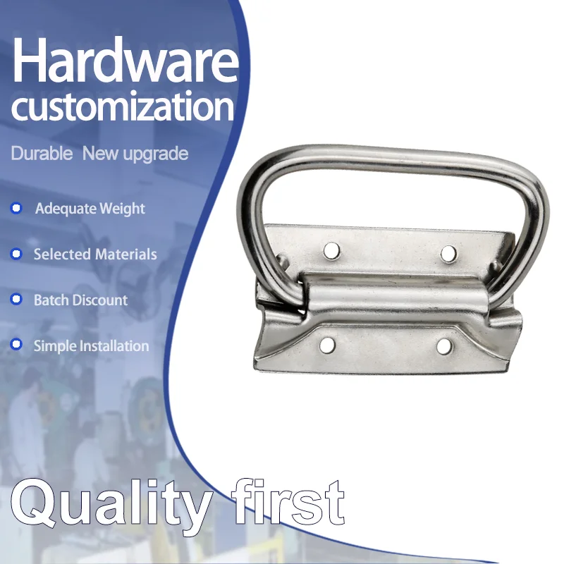 

Heavy Duty Folding Board Handle 304 Stainless Steel Industrial Machinery Equipment Electrical Cabinet Toolbox Handle Box