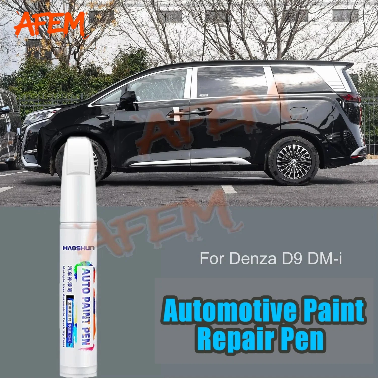 For Denza D9 Car Paint Surface Repair Paint Pen To Increase Gloss Varnish Scratch Removal Repair Tool Starry Gray White