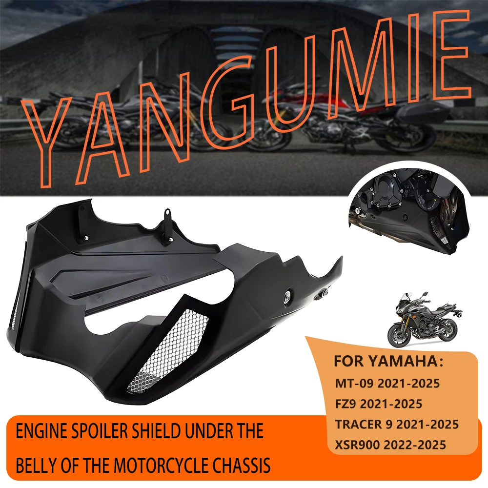 Used for Yamaha MT-09 MT 09 Tracer9 2021-2025 XSR900 FZ9 Motorcycle Chassis Underneath Engine Spoiler Fairing Guard 2024 2023
