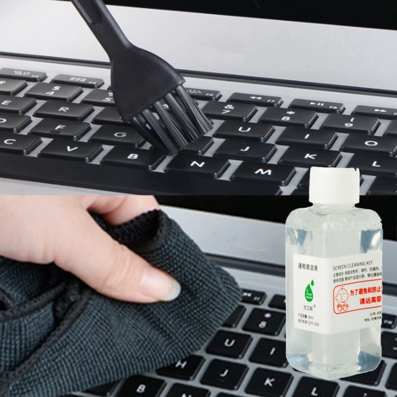 50 مللي سائل تنظيف الشاشة العالمية شاشة الكمبيوتر المحمول المحمول منظف الهاتف المحمول استبدال تنظيف الشاشة الزجاجية السائلة
