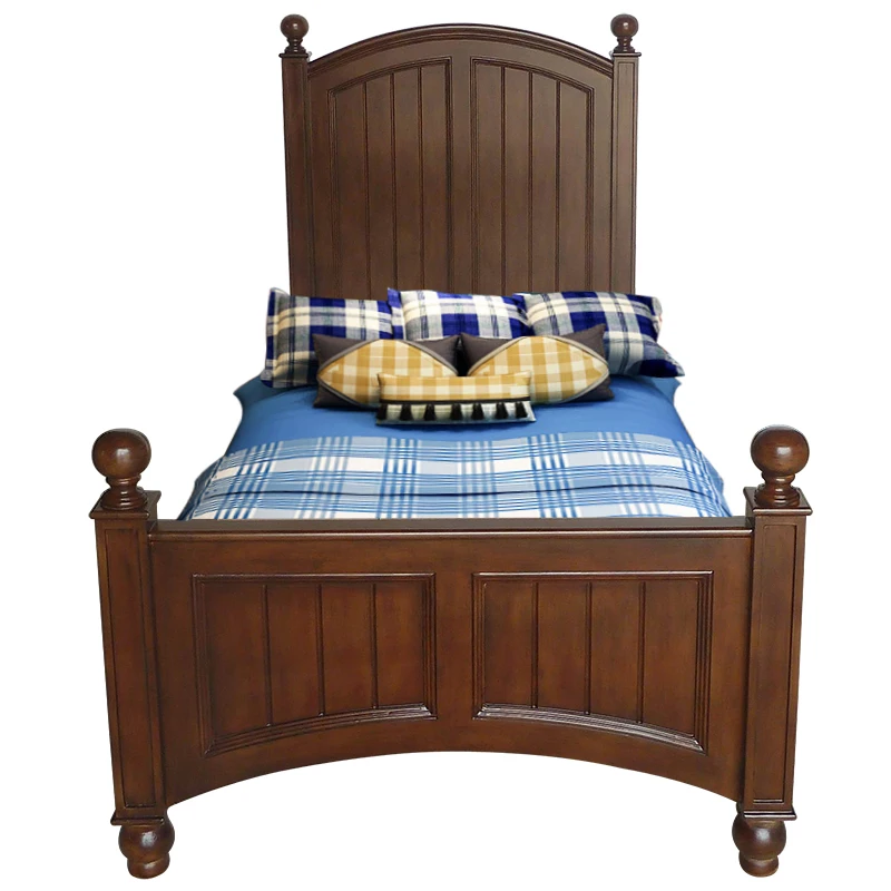 

Американская мебель, двуспальная кровать 1,8 метра, свадебная кровать, современный простой средиземноморский ретро-стиль.